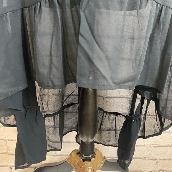 Wild Fable Boho Black Hi Lo Maxi Dress Beach Dress size XS/S NWT - Picture 6 of 15